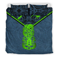New Zealand Maori Rugby Bedding Set Pride Version - Navy - Polynesian Pride