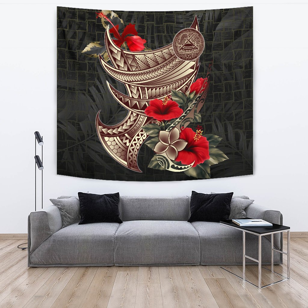 American Samoa Tapestry - Polynesian Tribal Vintage Style - Polynesian Pride