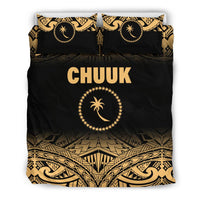 Chuuk Duvet Cover Set - Micronesia Fog Gold Style - Polynesian Pride