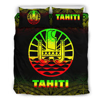 Tahiti Duvet Cover Set - Reggae Fog Style - Polynesian Pride