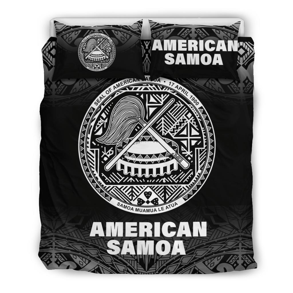 American Samoa Duvet Cover Set - Black Fog Style - Polynesian Pride