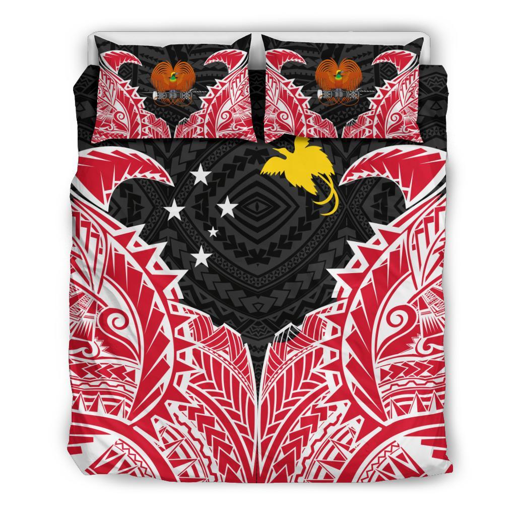 Papua New Guinea Duvet Cover Set - Papua New Guinea Coat Of Arms Premium - Polynesian Pride