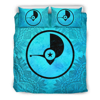 Yap Duvet Cover Set - Yap Flag Turquoise - Polynesian Pride