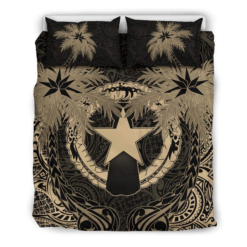 Northern Mariana Islands Duvet Cover Set - Northern Mariana Islands Flag Coconut (Duvet Cover) - Polynesian Pride