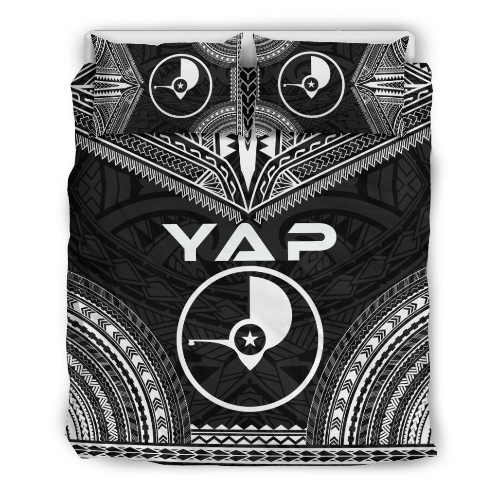 Yap Polynesian Chief Duvet Cover Set - Black Version Black - Polynesian Pride