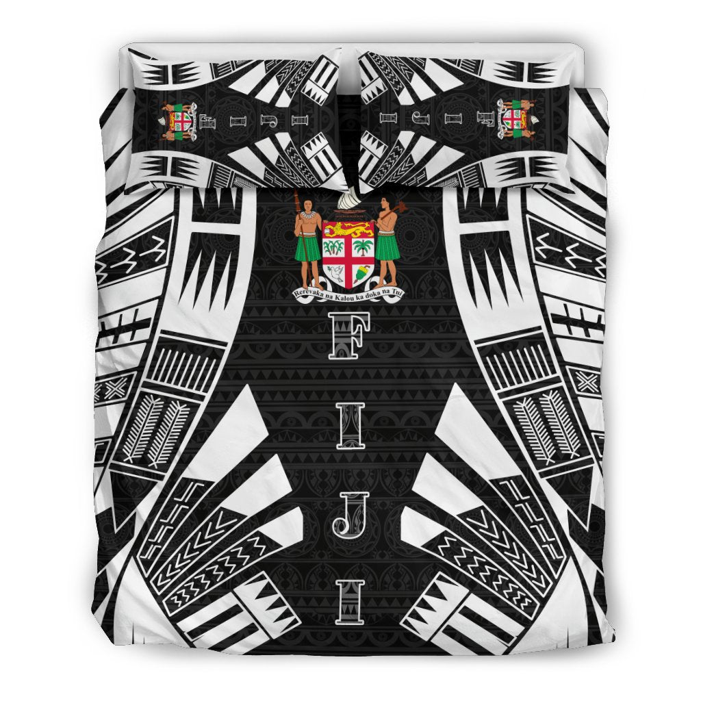 Fiji Duvet Cover Set - Polynesian Tattoo - Polynesian Pride