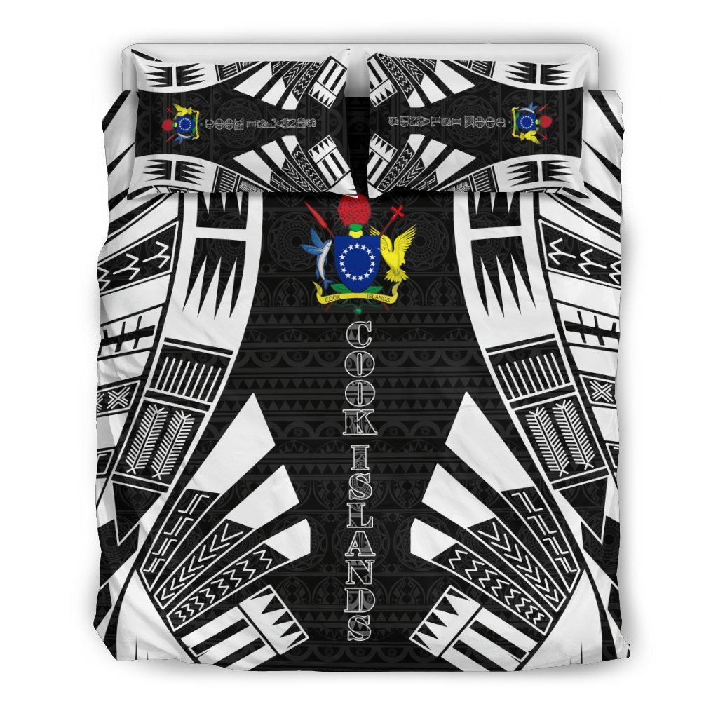 Cook Islands Duvet Cover Set - Polynesian Tattoo - Polynesian Pride