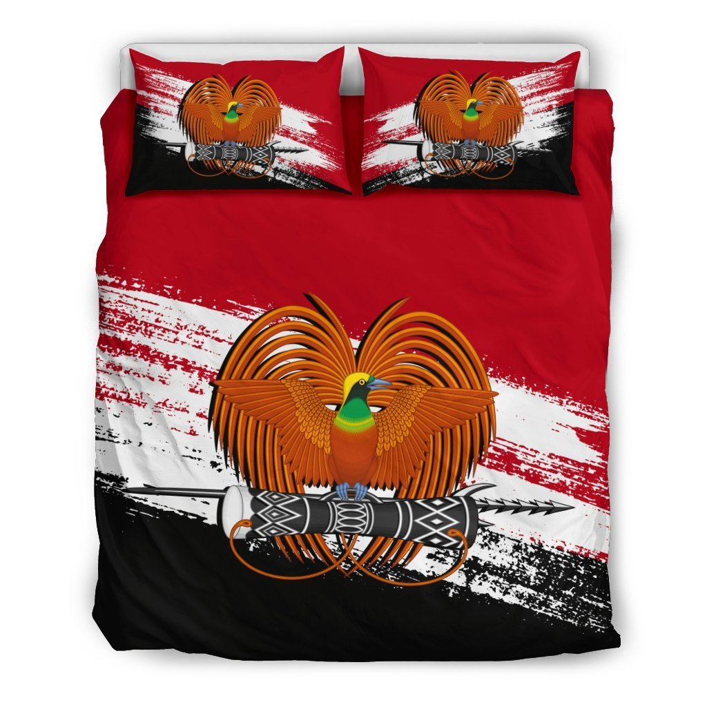 Papua New Guinea Duvet Cover Set - Papua New Guinea Coat Of Arms Premium - Polynesian Pride