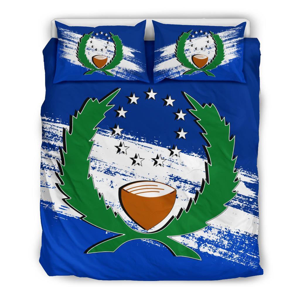 Pohnpei Duvet Cover Set - Pohnpei Flag Premium - Polynesian Pride