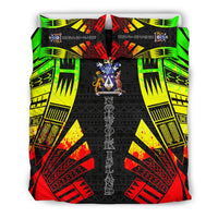 Norfolk Island Duvet Cover Set - Polynesian Tattoo Reggae - Polynesian Pride