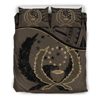 Pohnpei Duvet Cover Set - Pohnpei Flag Brown - Polynesian Pride