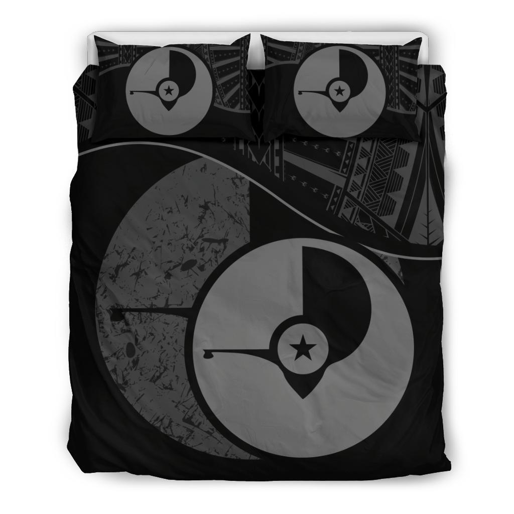 Polynesian Duvet Cover Set - Yap Bedding Set Black - Polynesian Pride