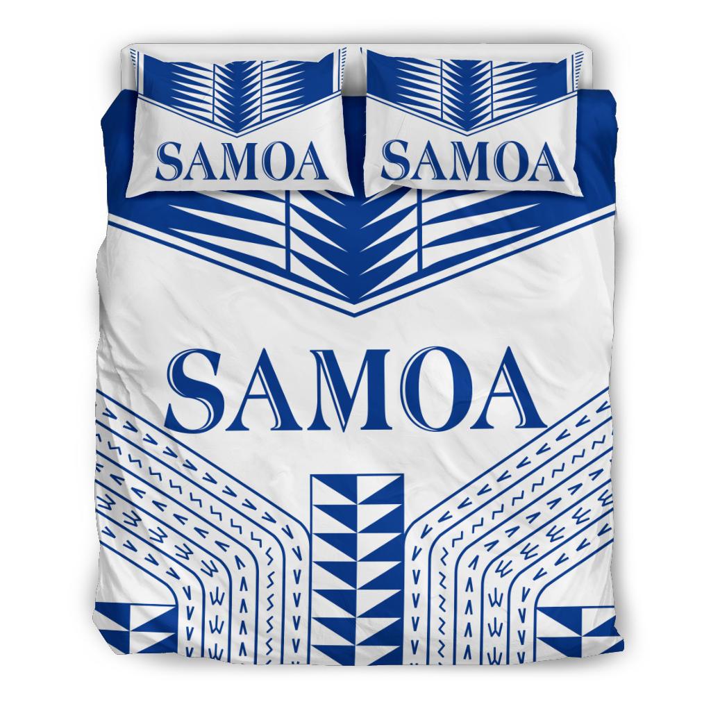 Polynesian Bedding Set - Manu Samoa Duvet Cover White Version - Polynesian Pride