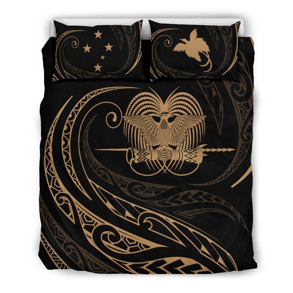 Papua New Guinea Bedding Set - Gold - Frida Style Gold - Polynesian Pride