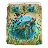 Guam Bedding Set Sea Turtle Vintage - Polynesian Pride