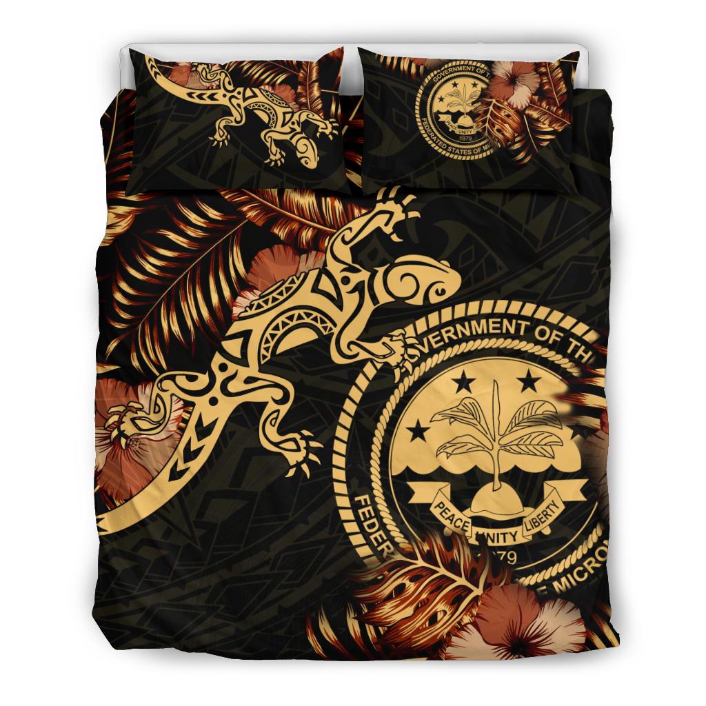 Polynesian Duvet Cover Set - Federated States Of Micronesia Duvet Cover Set Lizrad Lucky - Polynesian Pride