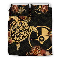 Polynesian Duvet Cover Set - Yap Duvet Cover Set Turtle Lucky Black - Polynesian Pride