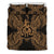 Polynesian Bedding Set - Vanuatu Duvet Cover Set Map Gold - Polynesian Pride