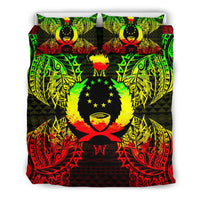Polynesian Bedding Set - Pohnpei Duvet Cover Set Map Reggae - Polynesian Pride