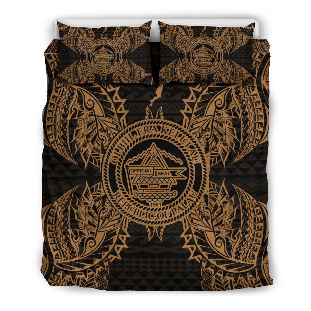 Polynesian Bedding Set - Palau Duvet Cover Set Map Gold - Polynesian Pride