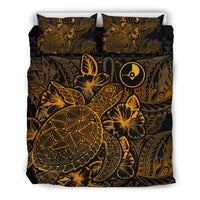 Polynesian Bedding Set - Yap Duvet Cover Set Gold Color front - Polynesian Pride