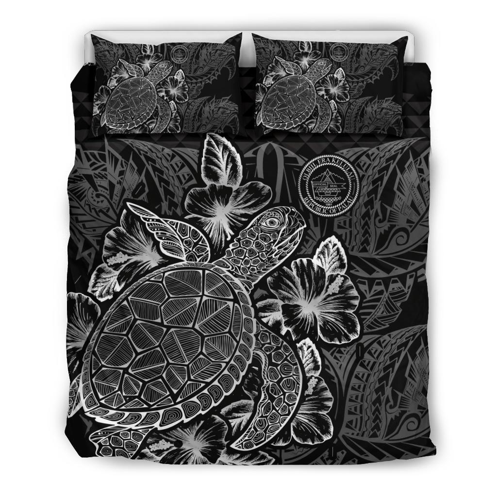 Polynesian Bedding Set - Palau Duvet Cover Set Black Color - Polynesian Pride