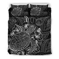 Polynesian Bedding Set - Palau Duvet Cover Set Black Color - Polynesian Pride