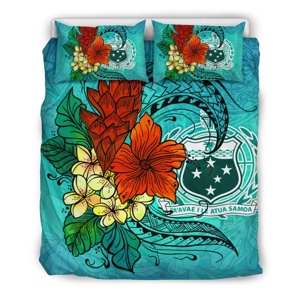 Samoa Bedding Set - Tropical Flowers Style - Polynesian Pride