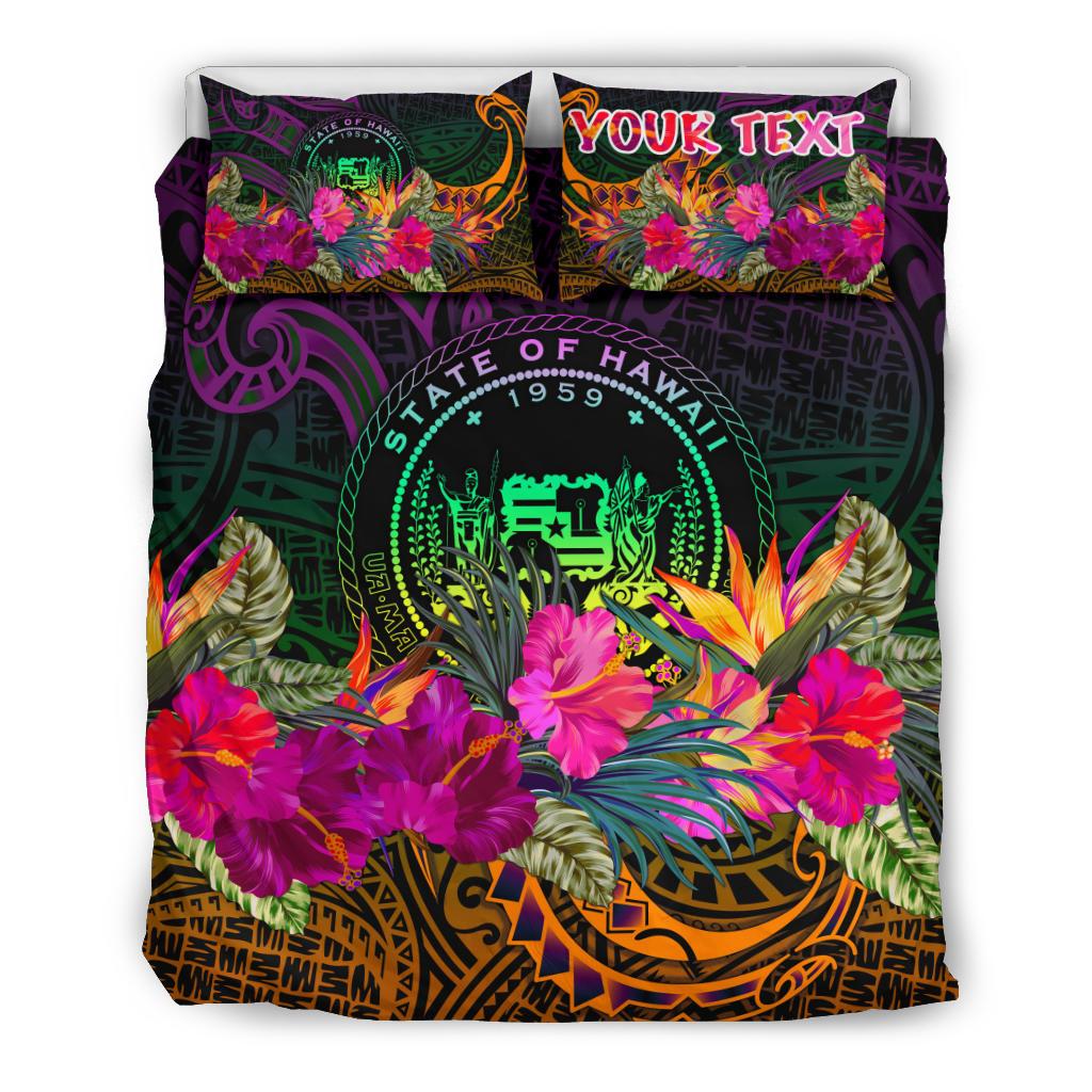 Polynesian Hawaii Personalised Bedding Set - Summer Hibiscus - Polynesian Pride