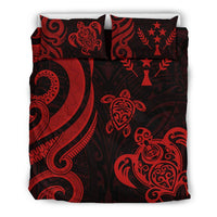 Kosrae Micronesian Bedding Set - Red Tentacle Turtle - Polynesian Pride