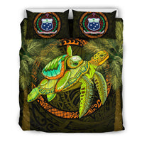 Samoa Bedding Set - Polynesian Turtle Palm Tree - Polynesian Pride
