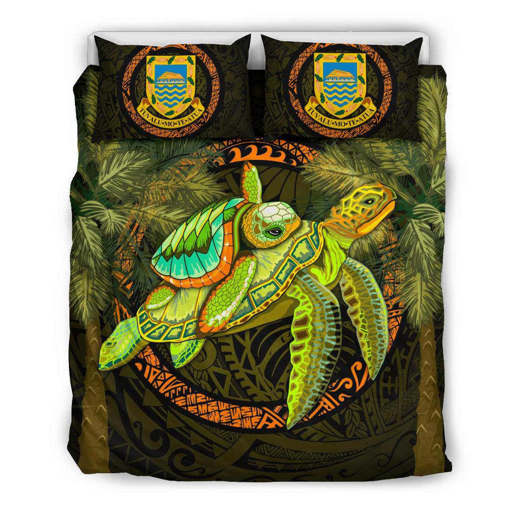Tuvalu Bedding Set - Polynesian Turtle Palm Tree - Polynesian Pride