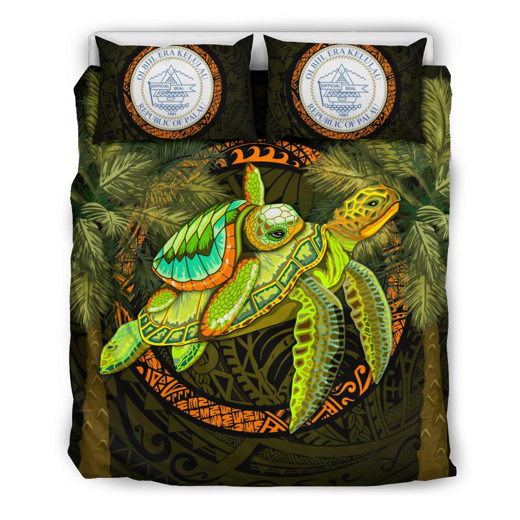 Palau Bedding Set - Polynesian Turtle Palm Tree - Polynesian Pride