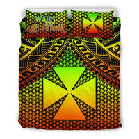 Polynesian Wallis and Futuna Bedding Set - Reggae Vintage Polynesian Patterns - Polynesian Pride