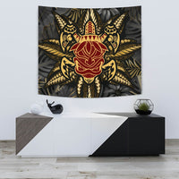 Hawaii Turtle Polynesian Tropical Gold Tapestry - Alone Style - AH Wall Tapestry 75cm*90cm Gold - Polynesian Pride