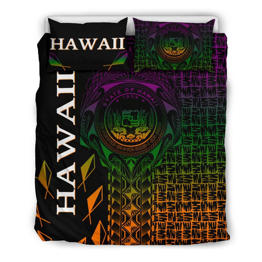 Hawaii Bedding Set - Hawaii Seal Rocket Style - Polynesian Pride