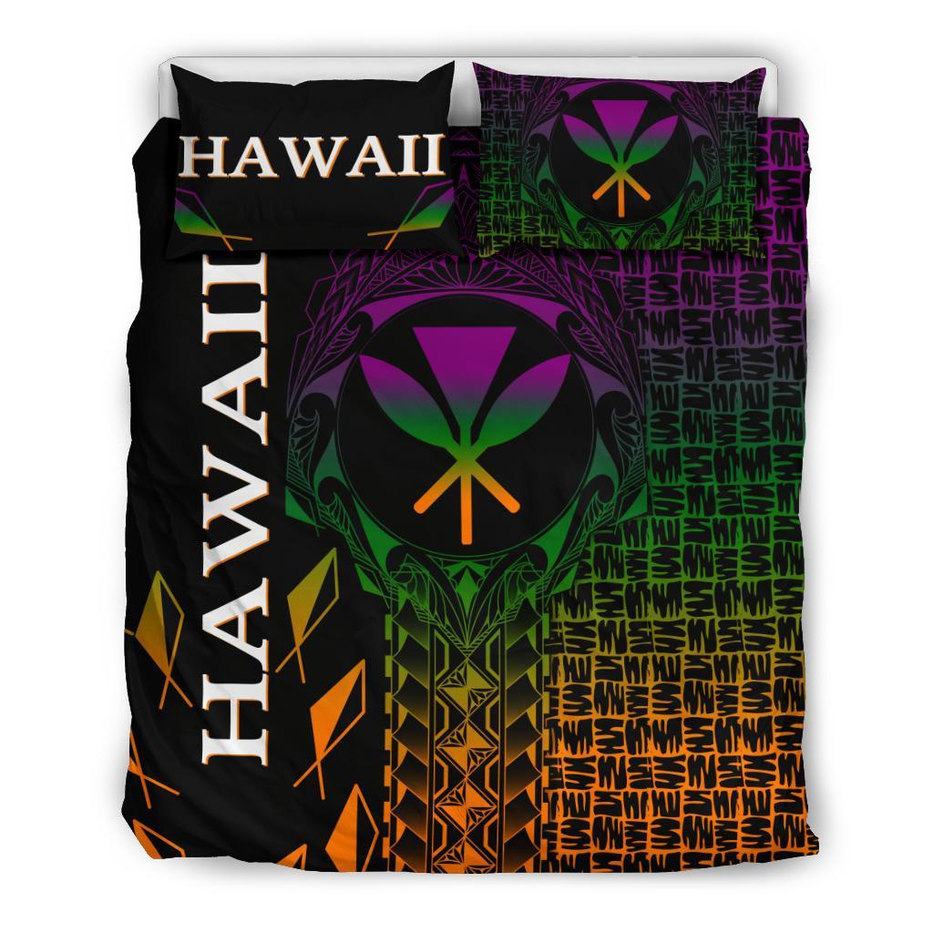Hawaii Bedding Set - Kanaka Maoli Rocket Style - Polynesian Pride
