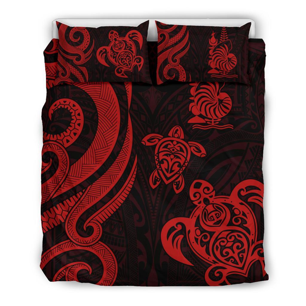 New Caledonia Bedding Set - Red Tentacle Turtle - Polynesian Pride