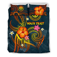 Federated States of Micronesia Polynesian Personalised Bedding Set - Legend of FSM (Blue) - Polynesian Pride