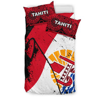 Tahiti Duvet Cover Set - Special Grunge Flag - Polynesian Pride