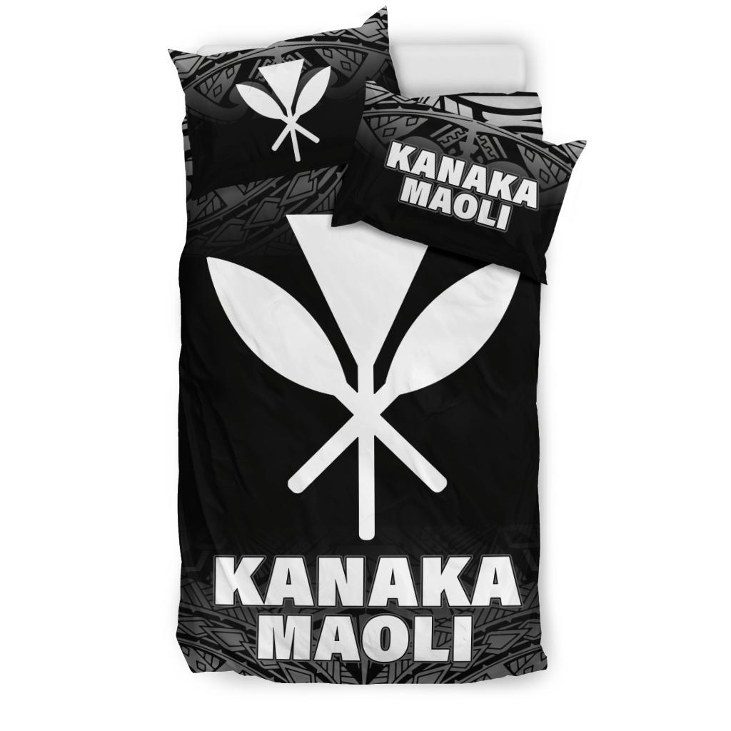 Kanaka Maoli Duvet Cover Set - Black Fog Style - Polynesian Pride