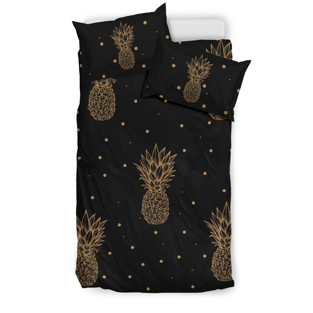 Hawaiian Pineapple Polka Dots Bedding Set - Polynesian Pride