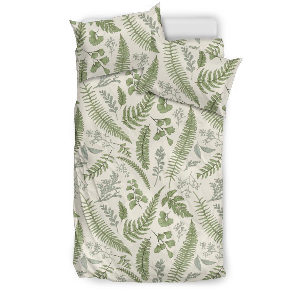 Hawaiian Tropical Leaves Green Pattern Polynesian Bedding Set - Polynesian Pride