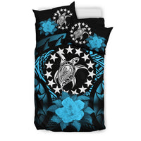 Cook Islands Turquoise Hibiscus Bedding Set - Polynesian Pride