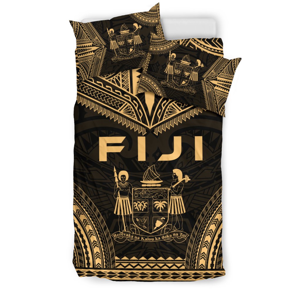 Fiji Polynesian Chief Duvet Cover Set - Gold Version - Polynesian Pride
