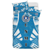 Northern Mariana Islands Duvet Cover Set - Polynesian Tattoo Flag - Polynesian Pride
