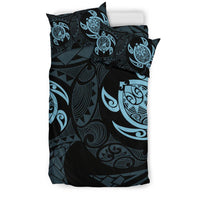 Hawaiian Turtle Polynesian Bedding Set Blue - Polynesian Pride