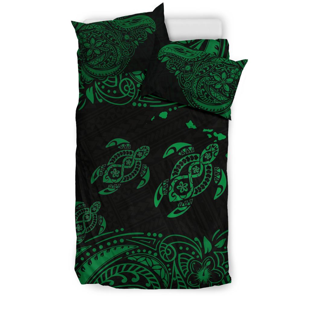 Polynesian Bedding Set - Hawaii Duvet Cover Set Blue Sea Turtle - Polynesian Pride