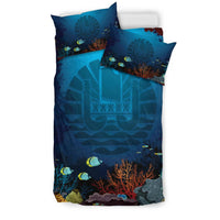 Polynesian Bedding Set - French Polynesia Duvet Cover Set Under Sea - Polynesian Pride