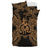 Polynesian Bedding Set - Vanuatu Duvet Cover Set Map Gold - Polynesian Pride